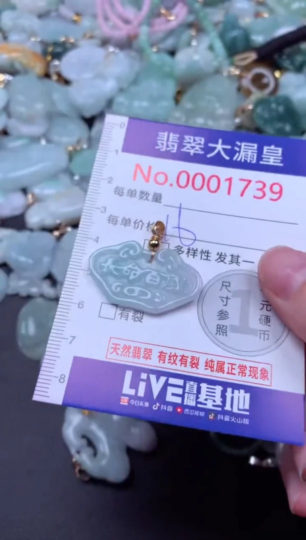 吊坠(不含链)未镶嵌翡翠1739