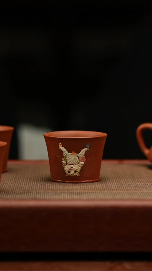 茶壶紫砂70毫升 生砂朱泥 主人杯