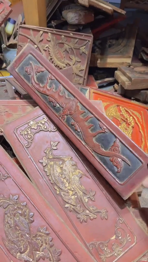 【闪购商品】香榧木老木雕老物件花板