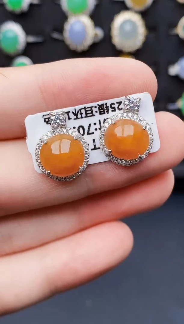 银S925镶嵌戒指翡翠6055