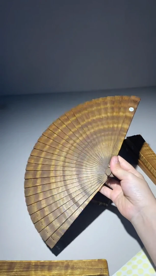金丝楠亦*20cm金丝楠木小叶桢楠扇722