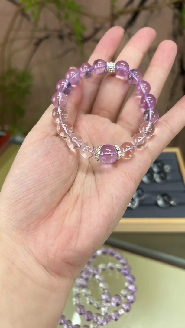 未镶嵌手串水晶玻利维亚紫水晶10mm单圈
