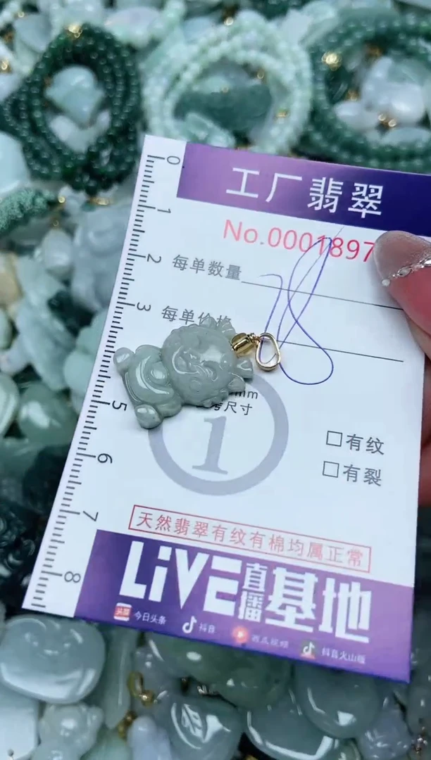 【闪购商品】翡翠吊坠(不含链)未镶嵌翡翠