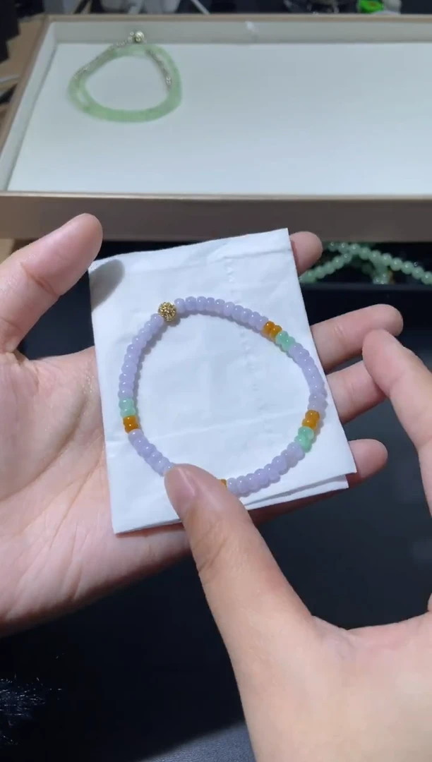 未镶嵌手串翡翠天然翡翠A货11多样性发一