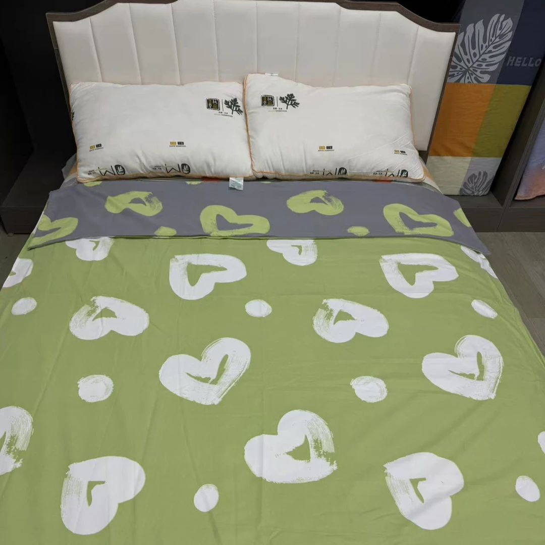 【心心相印】单人被套 150*200全工艺 斜纹 超柔软亲肤