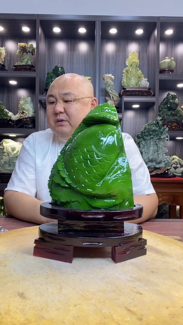 玉艾* 玉岫岩料手工雕刻摆件居家装饰送礼一物一图