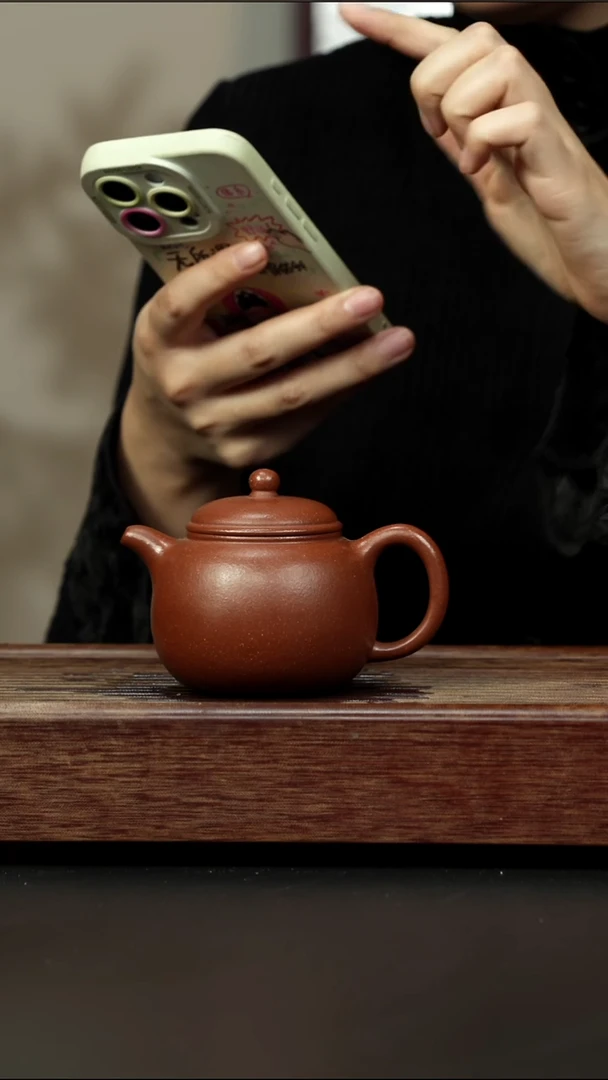 茶壶紫砂红降坡 大匏樽 220左右