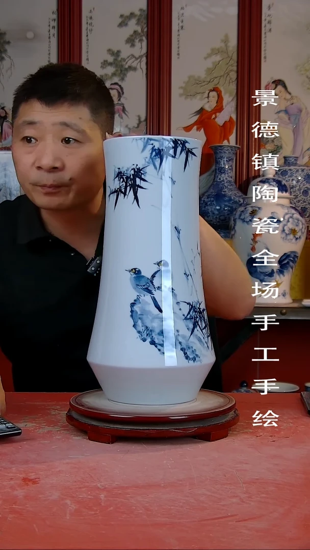 摆件景德镇陶瓷 全场手工手绘