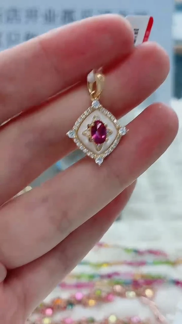 银S925镶嵌托帕石吊坠539ZB1115产品一个（多样性）