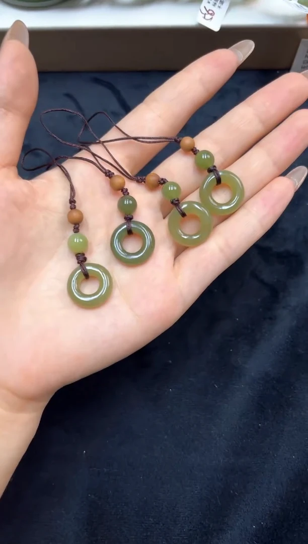 和田玉手镯未镶嵌和田玉甜甜圈挂坠 多样拍一发一 福利款