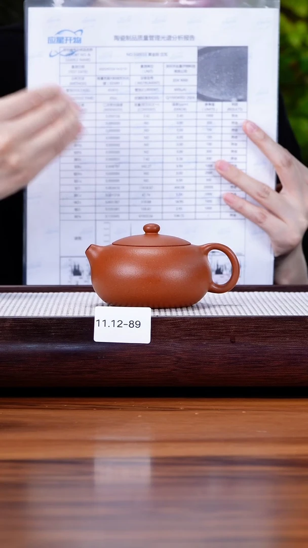 茶壶紫砂11.12-89 95全 小红泥 扁西施200