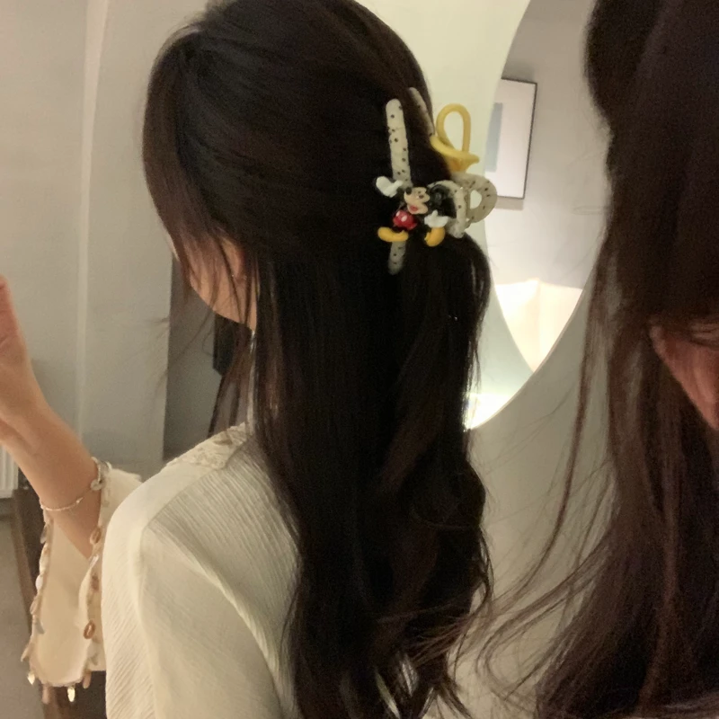 元气满满可爱卡通抓夹百搭波点撞色鲨鱼夹百搭ins发饰新款