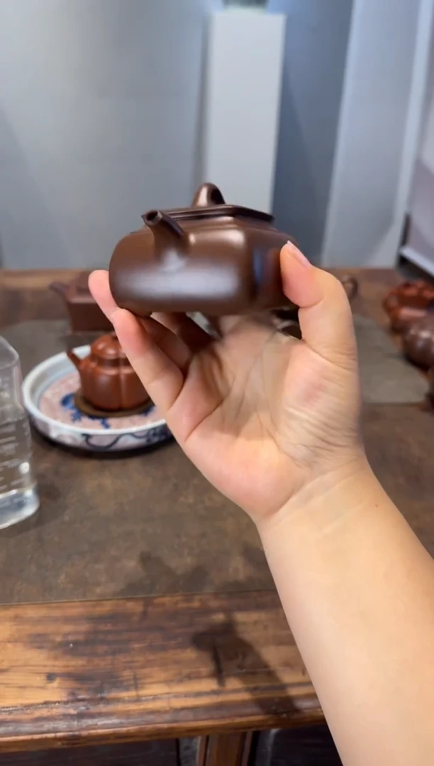 茶壶紫砂王***爹长四方紫砂壶