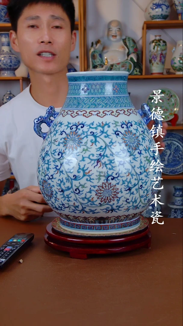 现代景德镇手工手绘陶瓷摆件64