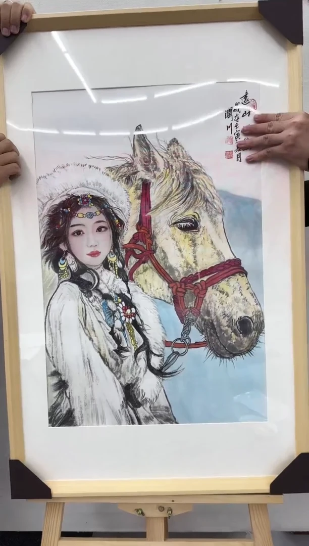 国画贺润川-国画人物2平尺