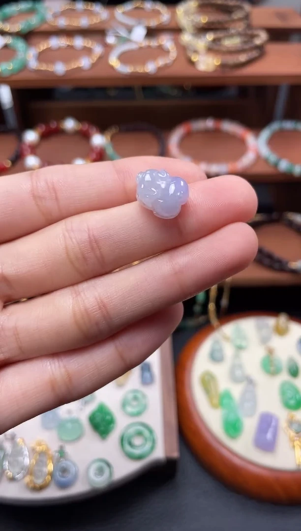 【闪购商品】翡翠吊坠(不含链)18K金镶嵌一个  JK508