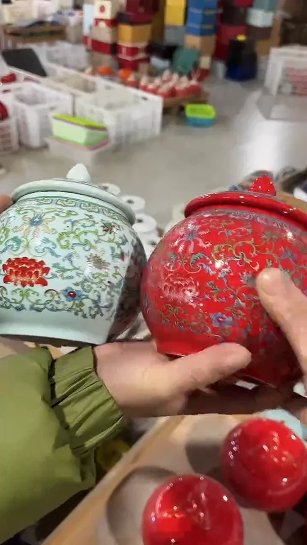 【闪购商品】摆件陶瓷茶叶罐罐密封罐