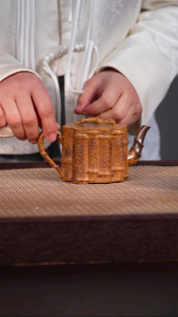 茶壶紫砂琉璃黄金段柴烧 200cc