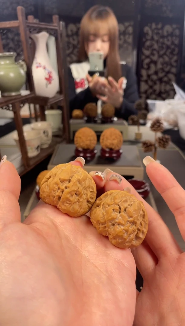 【闪购商品】文玩核桃把件蛤蟆头40尺-12