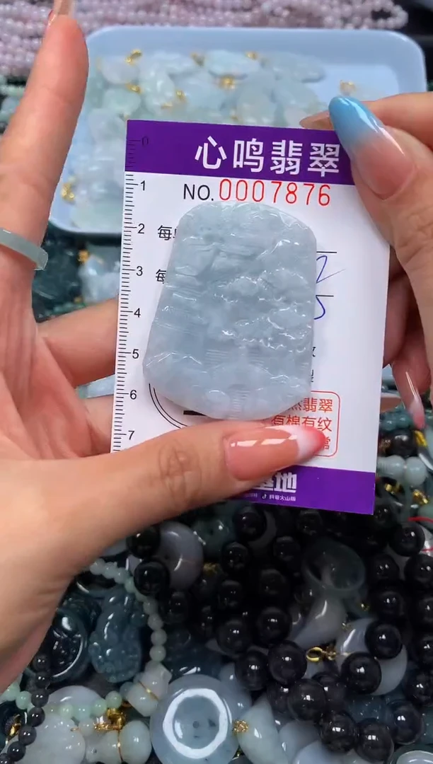 翡翠未镶嵌颈饰闪购007876