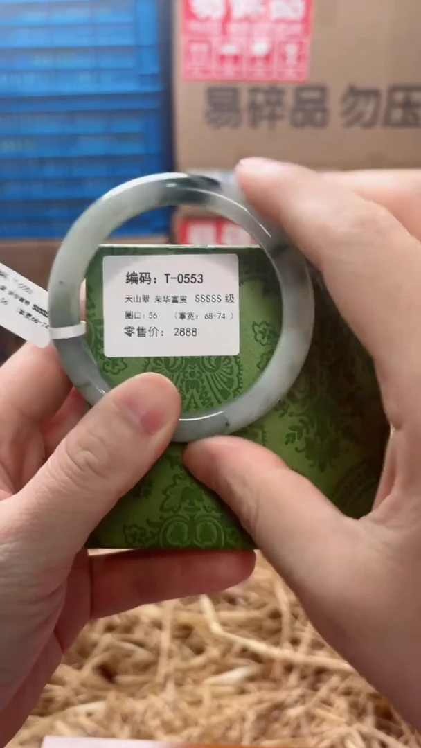未镶嵌手镯石英质玉T-0553