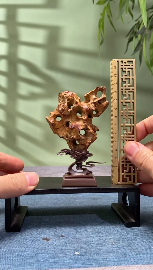 石材树脂底座 石头是青州玲珑石