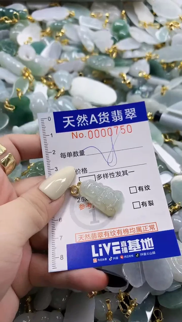 颈饰未镶嵌翡翠天然A货翡翠