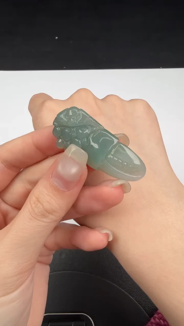 吊坠(不含链)未镶嵌翡翠翡翠饰品-9