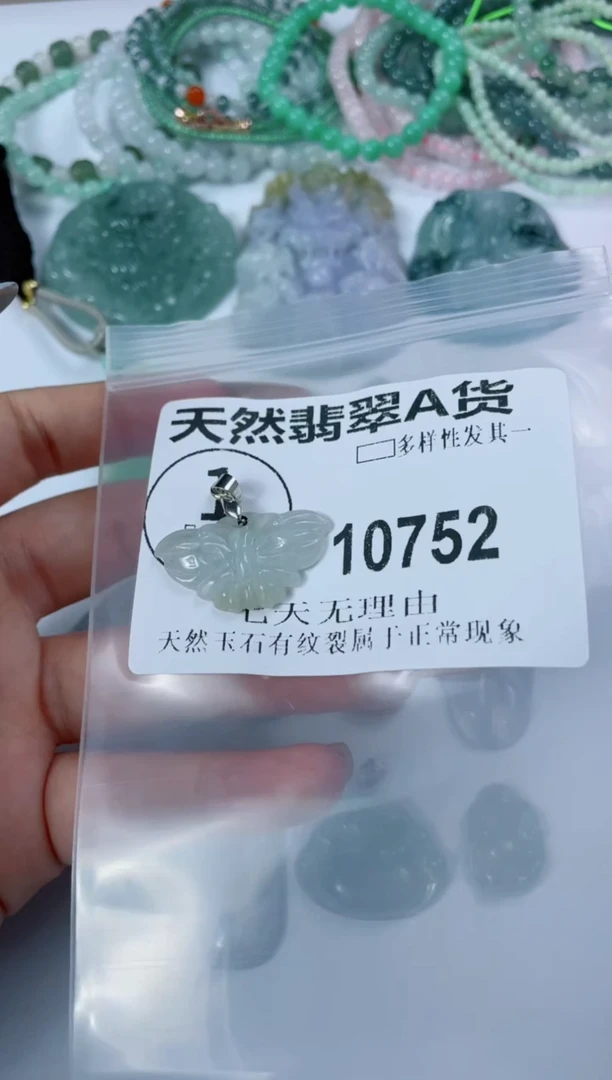 翡翠未镶嵌颈饰10752
