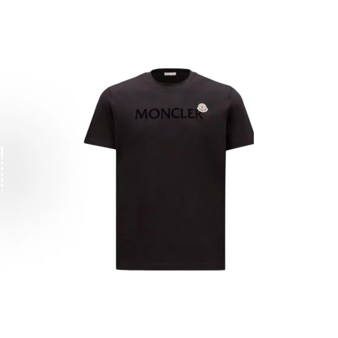 Moncler盟可睐 蒙口 SS22 圆领短袖T恤 黑色H20918C000258390T999