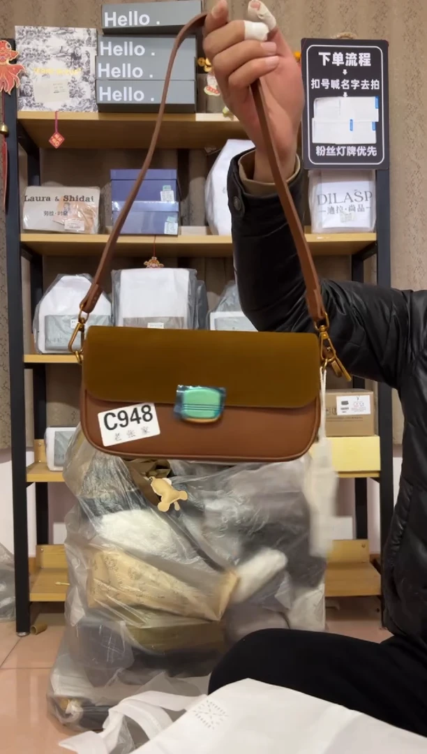 小牛剖层皮革老张家女包948