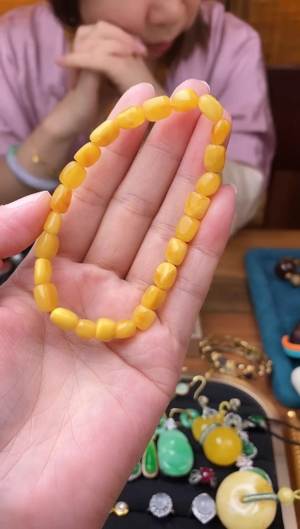 手链琥珀未镶嵌蜜蜡手串