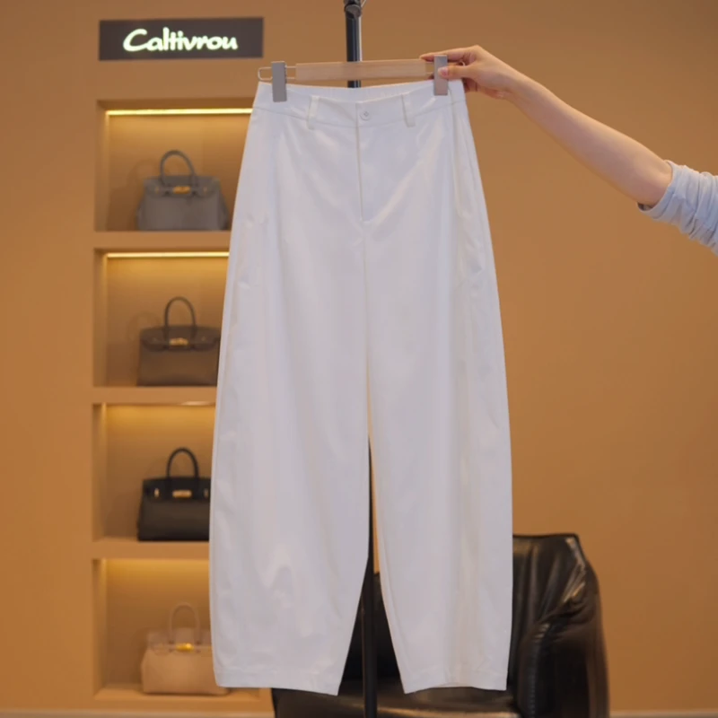 【越越】舒适透气宽松百搭九分哈伦裤-K17639