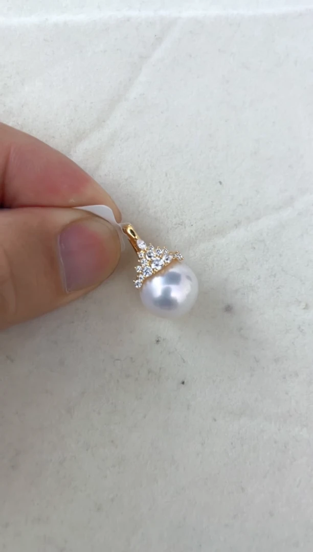 【闪购商品】淡水珍珠颈饰银S925镶嵌吊坠