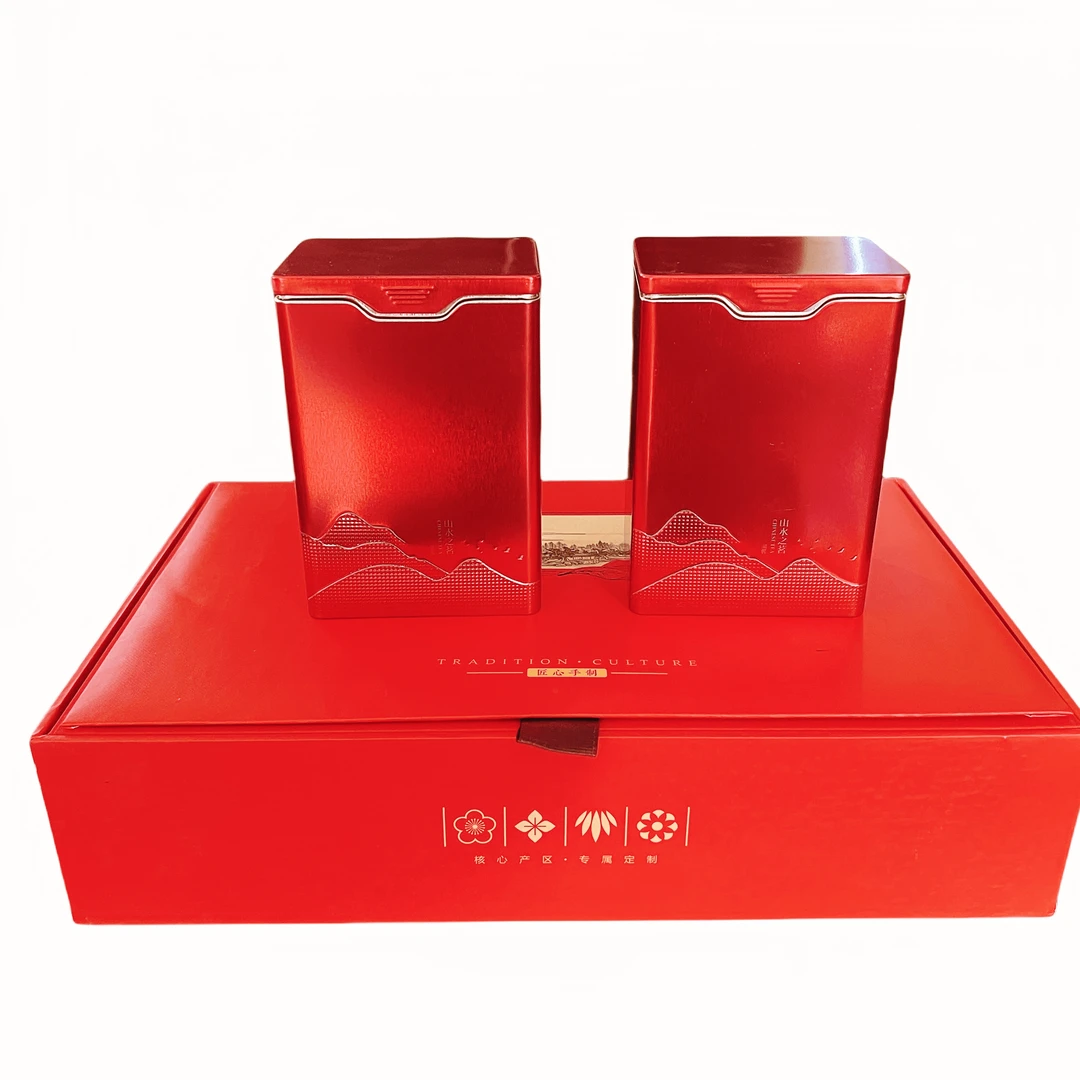 [春节礼盒]滑竹梁子古树晒红红茶经典红色江山茶叶礼盒两盒送人