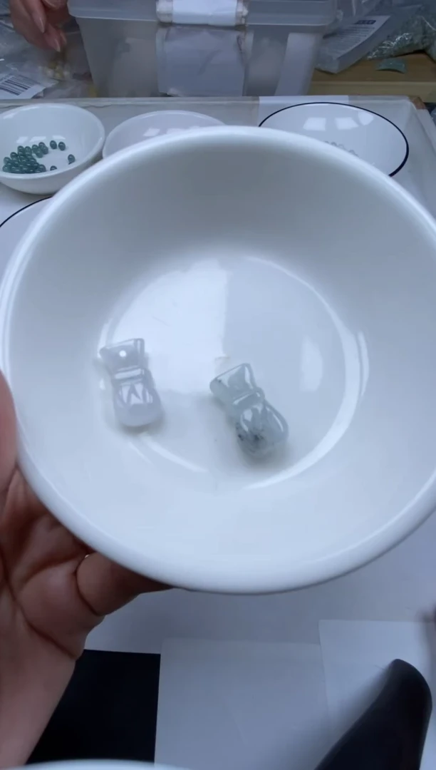 翡翠未镶嵌颈饰雪欣散珠定制diy