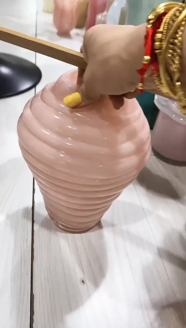慕忆家手作琉璃花瓶26*6