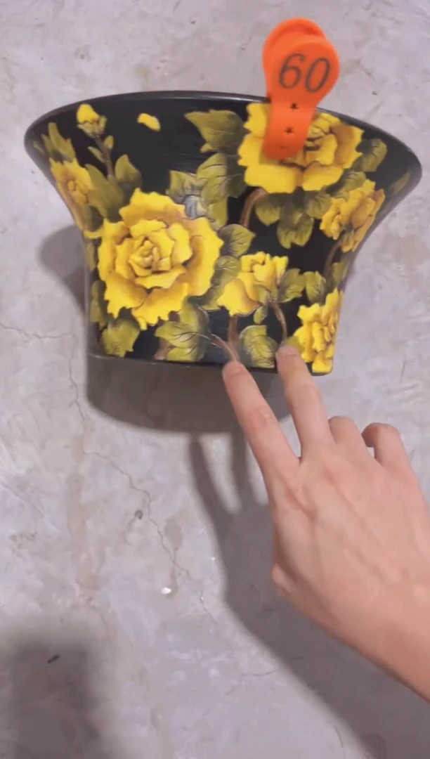 摆件小**@60陶花岛多肉陶瓷花盆罐——微瑕