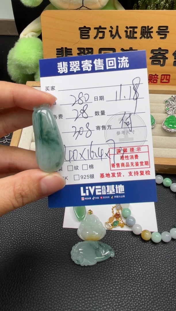 颈饰未镶嵌翡翠10150856