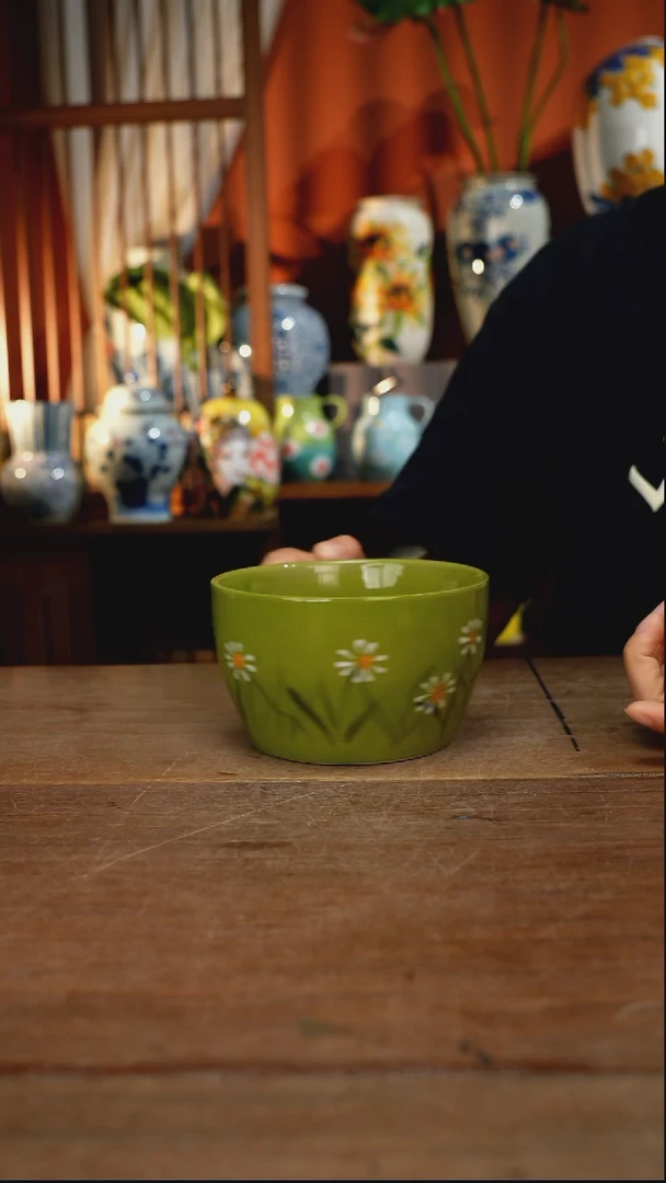 瓷片【简家甄选】景德镇设计师釉下手绘陶瓷餐具