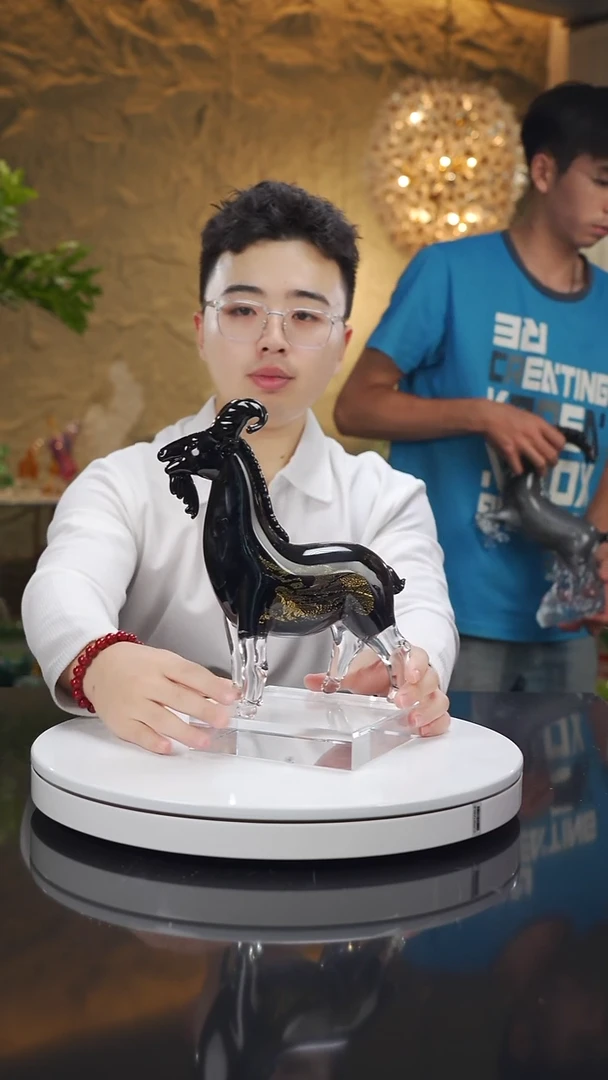 琉璃手工艺品设计款羊摆件