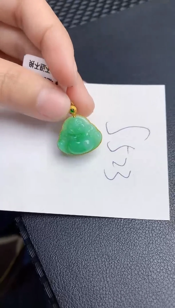 【闪购商品】翡翠颈饰18K金镶嵌000000000