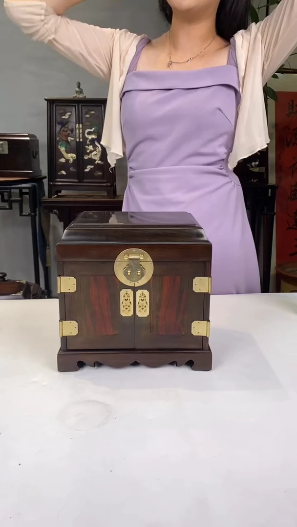 红酸枝木类端景台官皮箱