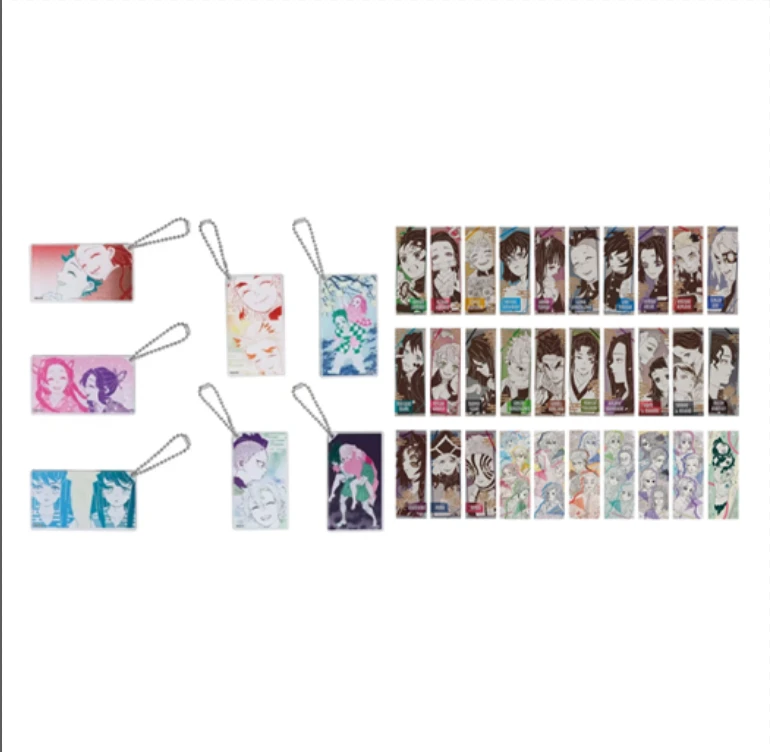 【日谷】《鬼灭之刃》原画展 兄弟姐妹麻将亚克力挂件/长条贴纸 盲盒