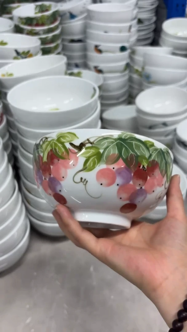 瓷片景德镇手绘釉中彩（食品级）小罗汉碗