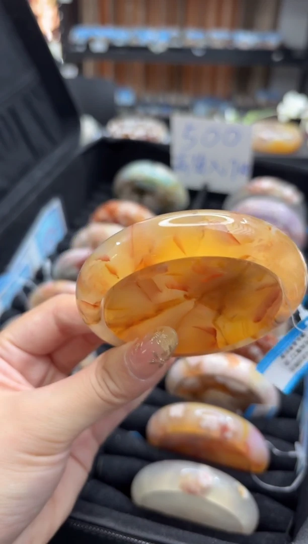 未镶嵌手镯石英质玉C114(59圈赠送镯心)