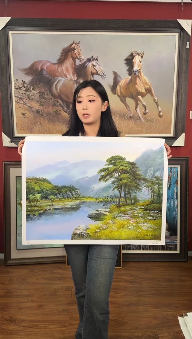 油画【31号】约50*70cm丨朝鲜原创纯手绘孤品油画丨顺丰包邮