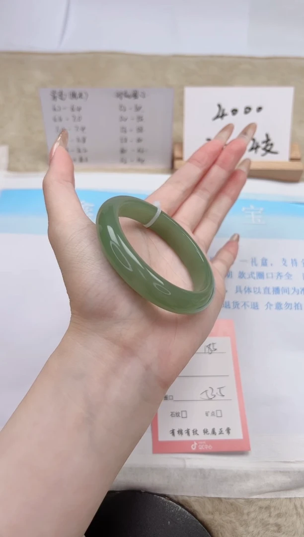 【闪购商品】石英质玉手镯未镶嵌185-53.5