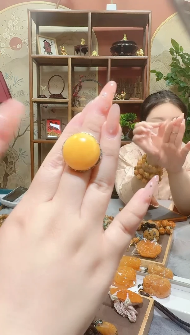 蜜蜡颈饰银S925镶嵌7723天然蜜蜡珠宝奇石全都保真