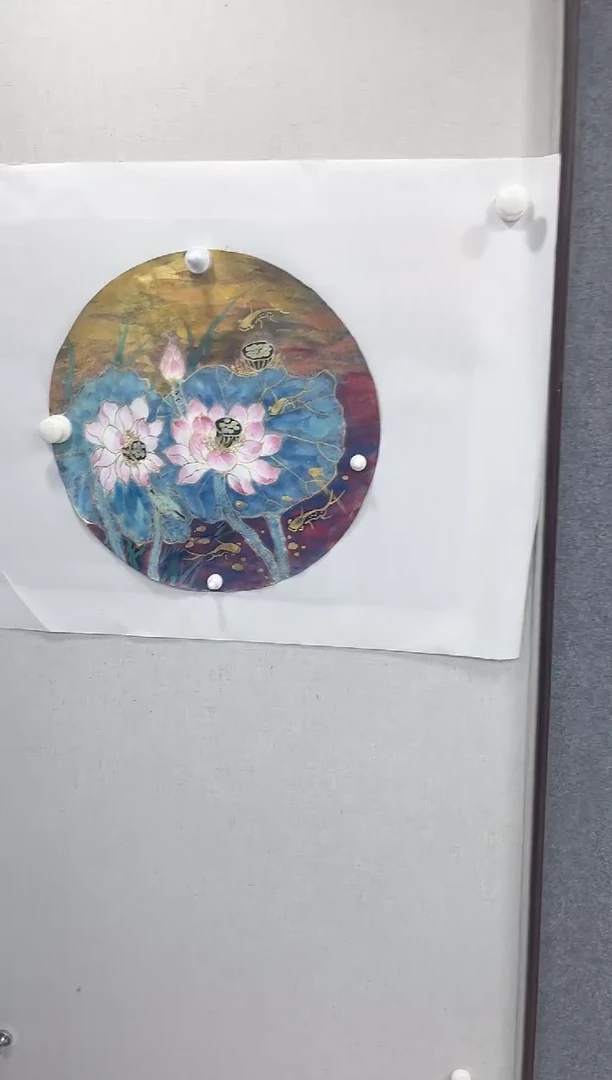 国画段益雄老师圆扇